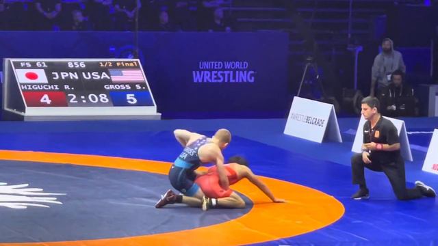 Rei HIGUCHI (JPN) df. Seth Anthony GROSS (USA) - 61Kg Semifinal смотреть онлайн