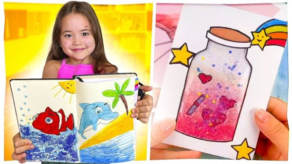 Аню приняли в Художку! Летние идеи для Личного Дневника/Анютка малютка