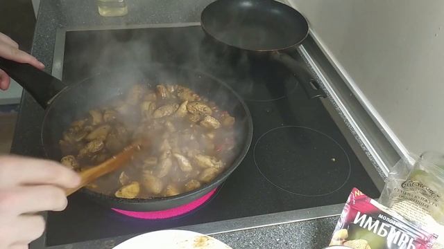 Курица терияки с грибами | Teriyaki chicken with mushrooms смотреть онлайн