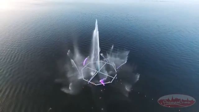 Фонтанный комплекс с механизмами поворота форсунок смотреть онлайн