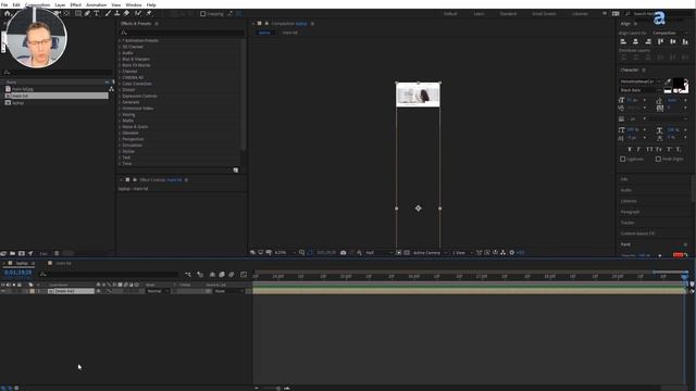 Курс After Effects #1. Обзор интерфейса, хоткеев и первые анимации. Анимация лендинга для Behance