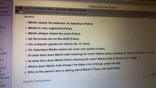 Homework 1 Oral Activity simple present смотреть онлайн