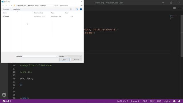 Change php.ini to display errors on XAMPP смотреть онлайн