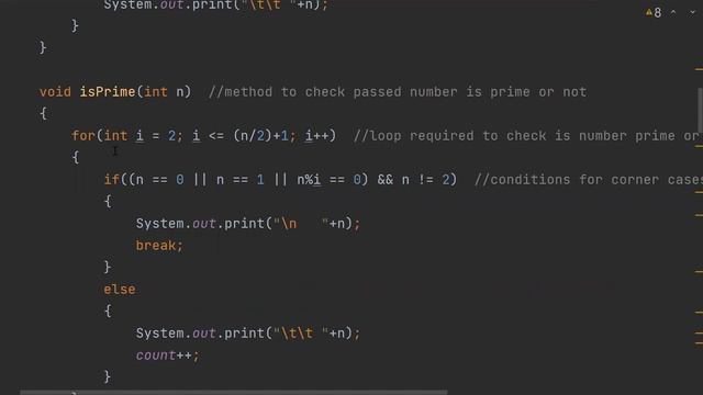 7. Implement a generic program using any collection class to count even, odd, prime and palindrome смотреть онлайн