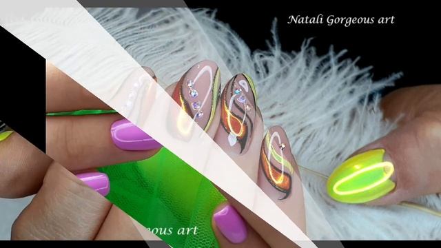 Летний дизайн ногтей.Яркий маникюр.Кислотный маникюр.Summer manicure. смотреть онлайн