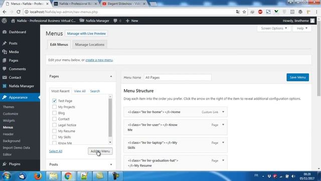 How to Add Pages and Menu Items to Nafida WordPress Theme смотреть онлайн