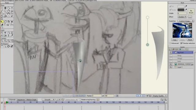 Watch Me Animate MOHO Pro - Part 63 - Recreate a Scene from Sketch смотреть онлайн