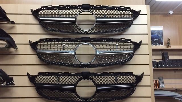 Решетка радиатора Mercedes C-class W205 AMG