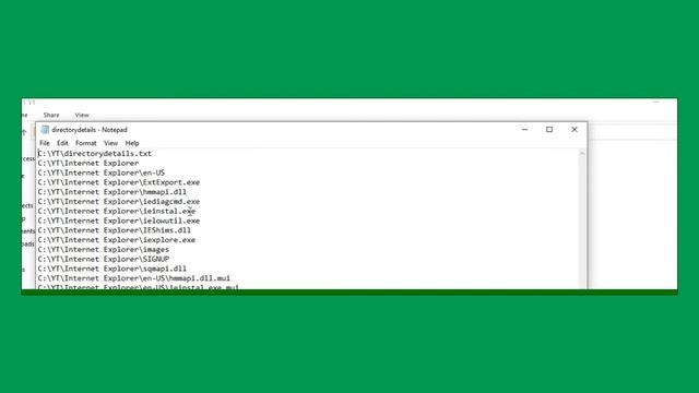 Import directory structure and file details in Excel using command prompt смотреть онлайн