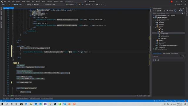 21 - Plans Component - Paging | PlannerApp Full Client-Side Project with Blazor WebAssembly смотреть онлайн