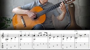 Chopin - Nocturne Op.9, No.2 | Easy Arrangement Fingerstyle Guitar | TAB