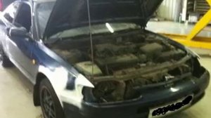 Наклеивание карбона.Клеим карбон винил на авто..wmv