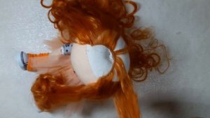 Текстильная кукла.Подробный МК.Как пришить трессы под шапочку.