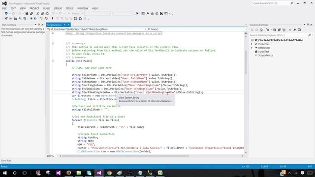 How to Read Excel Sheet Data after Skipping Rows in SSIS Package by using Script Task-P163 смотреть онлайн