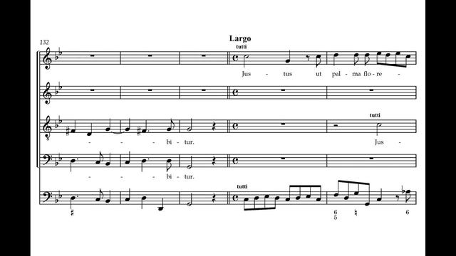 Almeida, Francisco Antônio De (c.1702–1755?) Justus Ut Palma Florebit (motetto A 4 Concertato).