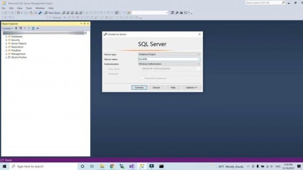 How to connect to SQL server| Setup server instance in Microsoft SQL Server Management Studio