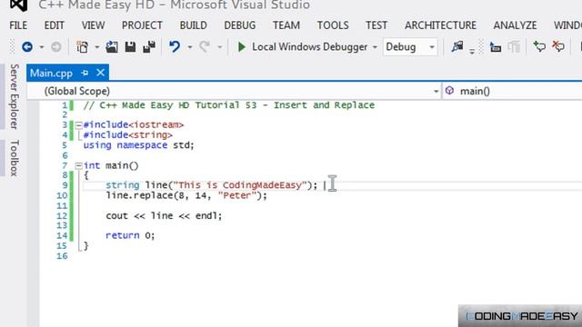 C++ Made Easy HD Tutorial 54 - Insert and Replace смотреть онлайн