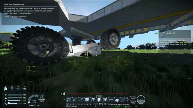 Space Engineers - How To Flip A Vehicle 101 смотреть онлайн