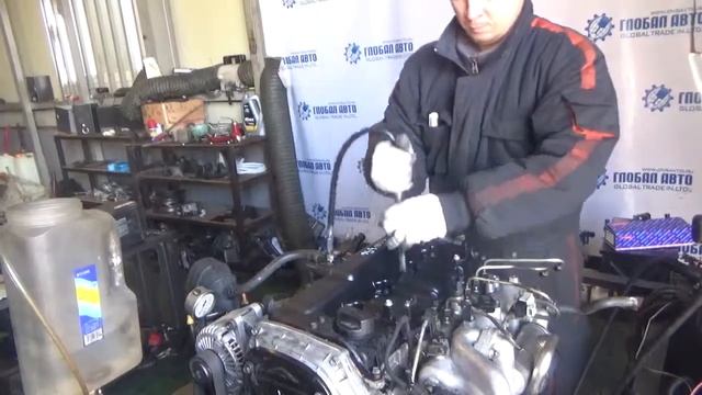 Проверка компрессии в двигателе D4CB 5870356 Sorento VGT 174 л.с смотреть онлайн