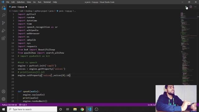 how to change voice in pyttsx3 module of python | How to make jarvis in python part-17 | AviUpadhya смотреть онлайн