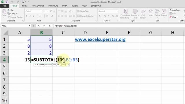 How to use SUBTOTAL function in Excel | Hindi смотреть онлайн