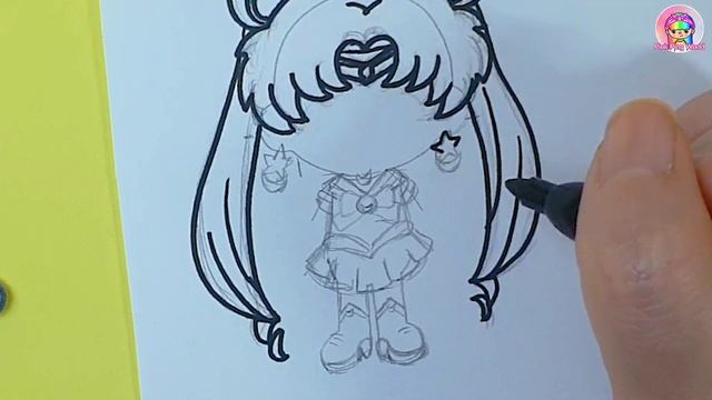 Toca Boca Sailor Moon DIY Paper Crafts #howto #tocalifeworld #sailormoon #diy #drawing