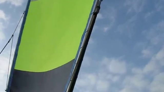 парус клешня краба, бейдевинд в слабый ветер (crab Claw Sailing)