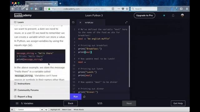 CodeCademy Learn Python3: Syntax #Unit 1 смотреть онлайн