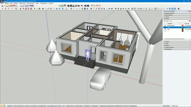 Sketchup. Enscape. Прокси-компоненты.