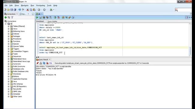 Oracle SQL Video Tutorial 13 : ORDER BY Clause смотреть онлайн