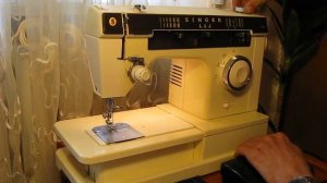Sewing machine Швейная машина SINGER 7105 test заправка и намотка нитки