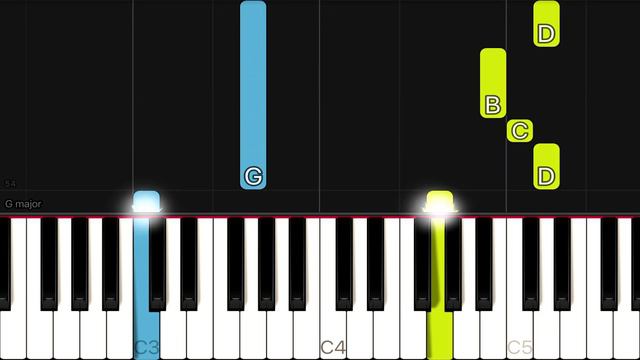John Denver - Leaving On A Jet Plane | EASY Piano Tutorial смотреть онлайн
