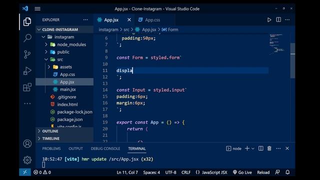 Clone do Instagram com styled-Components , e React js смотреть онлайн