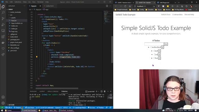 Evie.Codes : Introduction to SolidJS смотреть онлайн