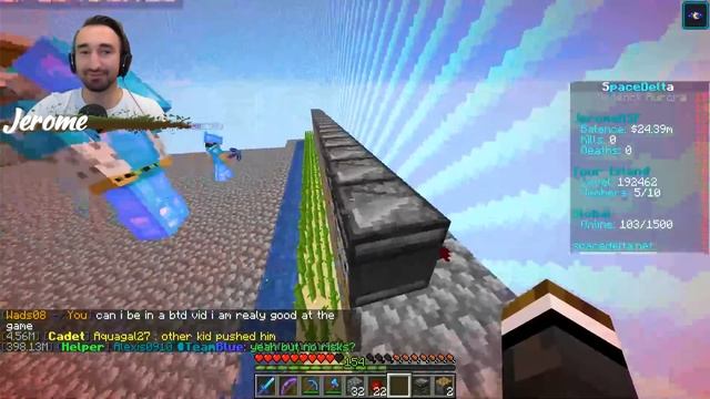 Sending My Friends To Fight For My 1 Chunk Island In Minecraft смотреть онлайн
