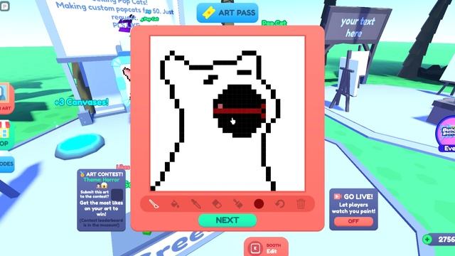 Roblox Starving Artists How To Draw A Pop Cat [ORIGINAL] смотреть онлайн