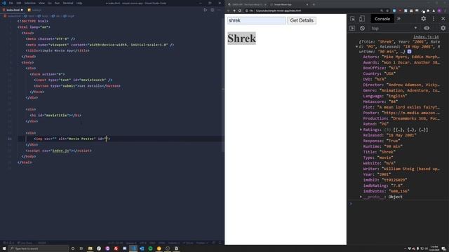 TUTORIAL: Simple Movie Web App w/ Vanilla JavaScript смотреть онлайн