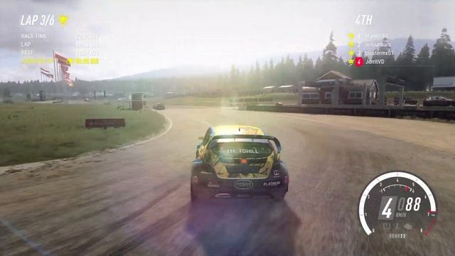 DiRT Rally 2.0 - Online Rallycross at Höljes (Semi-Final / Ford Fiesta RX MK7 / gameplay) смотреть онлайн