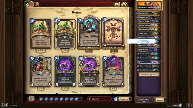 Is Rogue too powerfull?!?! Hearthstone Titans! Mimiron's Machinations Deck Recipe Experiments смотреть онлайн