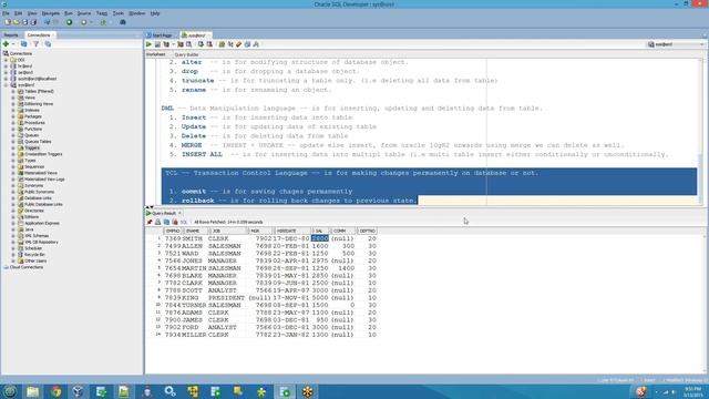 2015 05 13 21 21 Oracle Batch 101 Class 2 SQL 1 смотреть онлайн