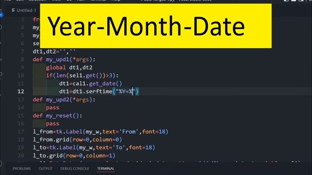 Tkinter Calendar to select From-To Date Query string with maximum and minimum date & reset option смотреть онлайн