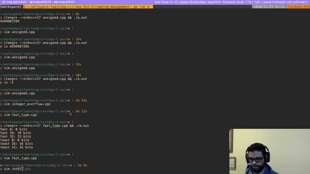 Learning C++ - Data Types - Signed and Unsigned Integers - Day 3 - 2020-11-21 смотреть онлайн