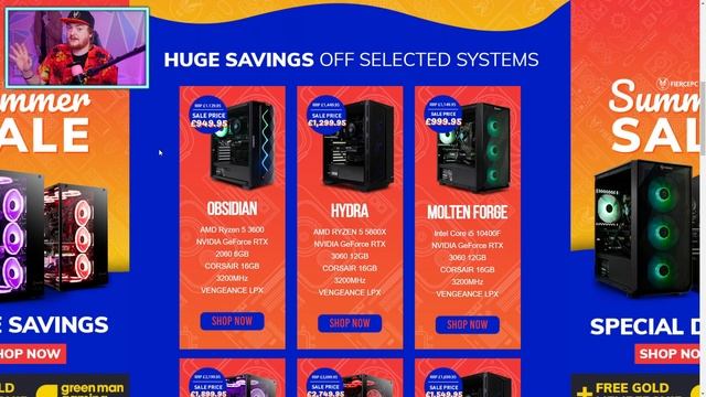 Fierce PC Summer Sale 2021 ?⛱️ Prices Down on Gaming PC's & FREE GOLD GreenManGaming Membership ? смотреть онлайн