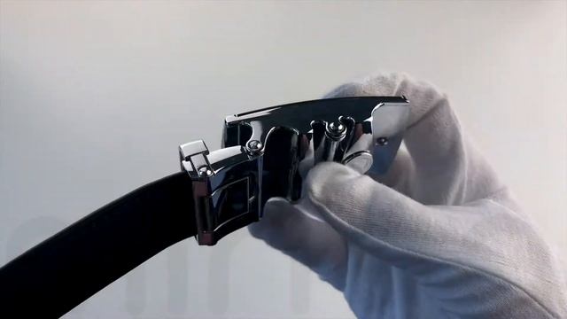 Ремень мужской кожаный Antonini, 2 строчки, пряжка автомат металл, ширина - 3,5 см, цвет чёрный смотреть онлайн