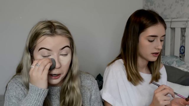 WE SWAPPED MAKEUP BAGS | ALICEROSEMAE смотреть онлайн