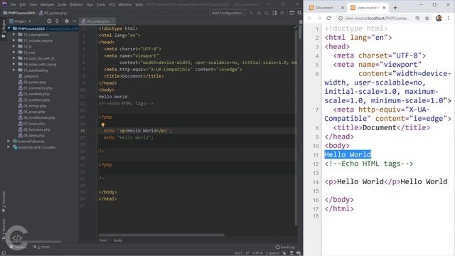 PHP Syntax & Comments | PHP for Beginners - Part 3 смотреть онлайн