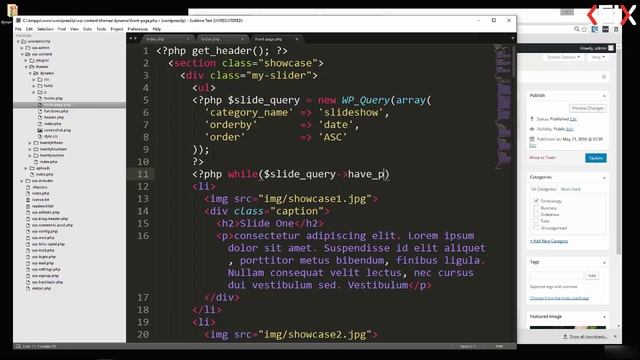 HTML TEMPLATE TO WORDPRESS THEME PROJECT || HOMEPAGE POSTS SLIDER смотреть онлайн