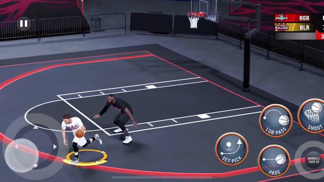 NBA 2K23 mobile blacktop 1v1 LeBron James vs Stephen Curry смотреть онлайн