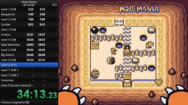 Mole Mania All Levels Run