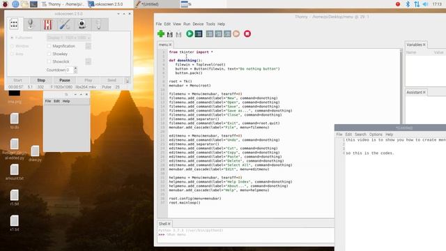 Python tkinter-menustrip смотреть онлайн